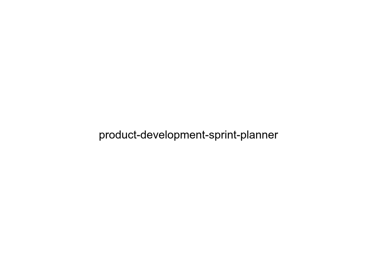 product-development-sprint-planner