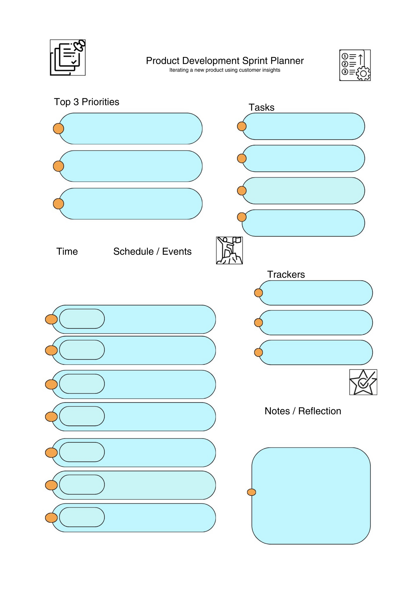 Product Development Sprint Planner (Set)