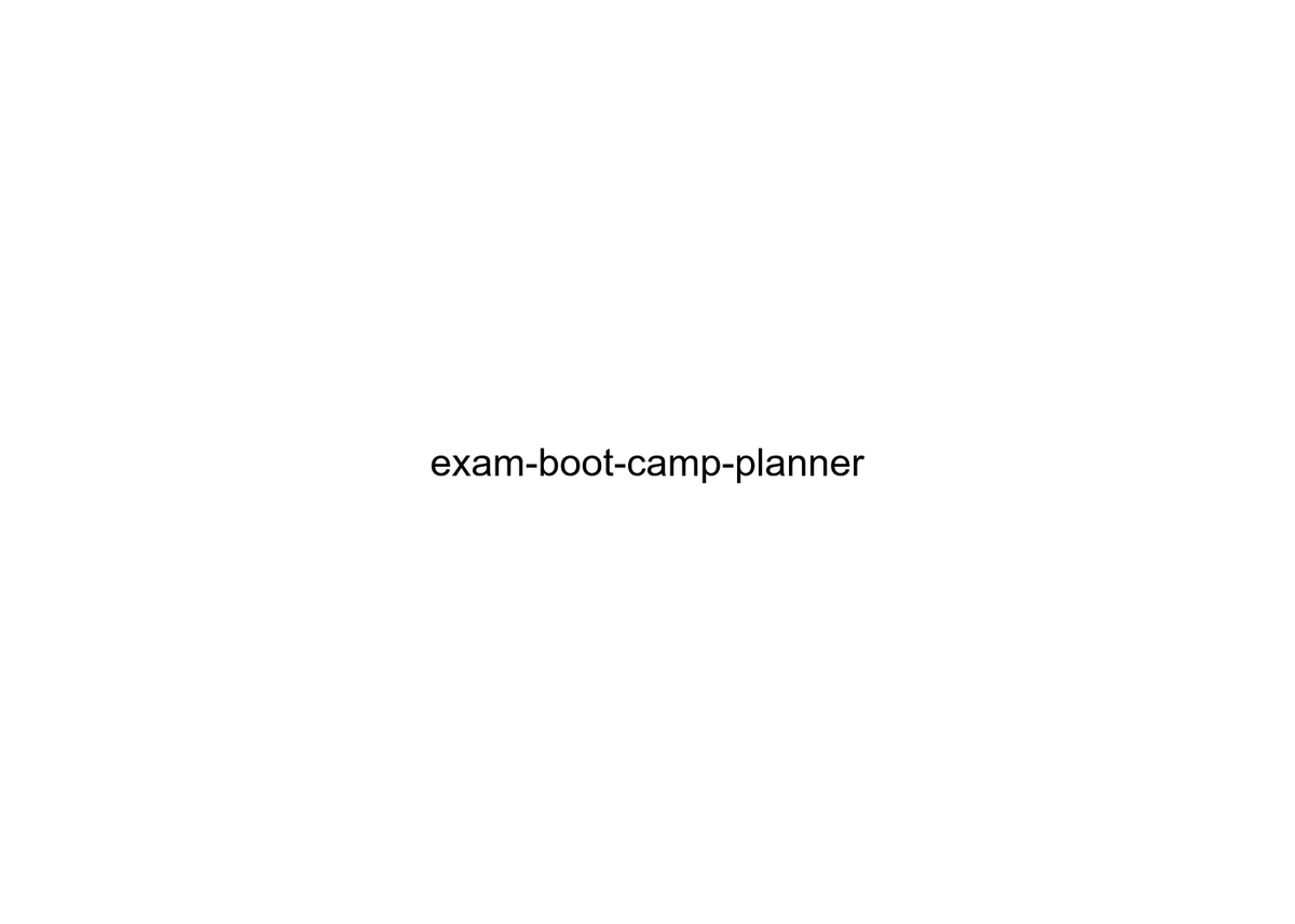 exam-boot-camp-planner
