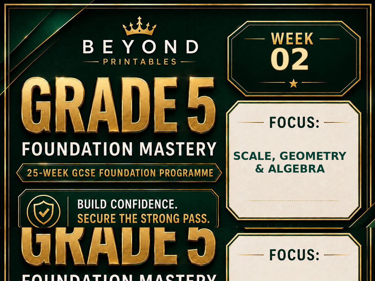 Grade 5 GCSE Foundation Mastery Retrieval - Week 02 | Questions, Answers and