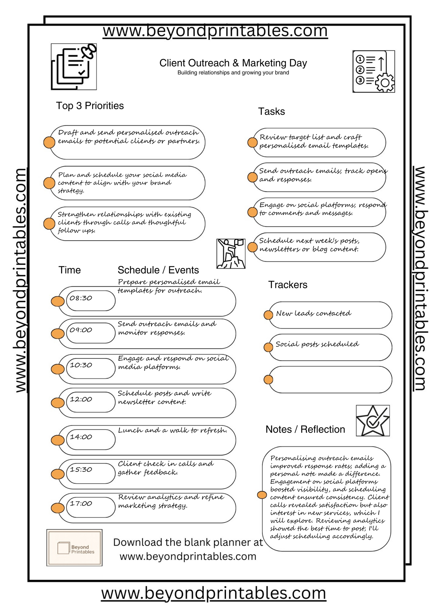 Client Outreach – Marketing Day (Set)