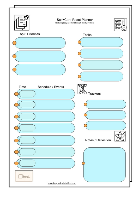 Self Care Reset Planner (Set)