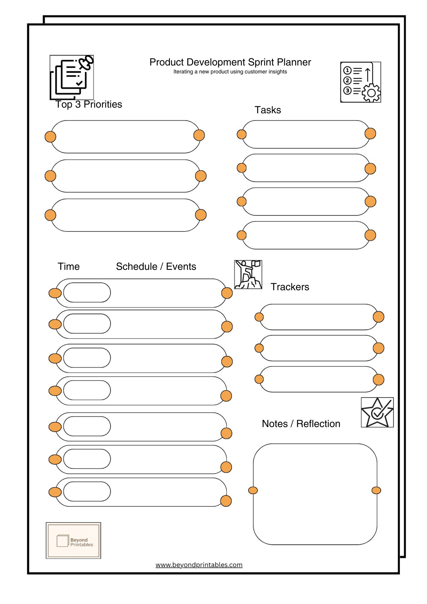 Product Development Sprint Planner (Set)