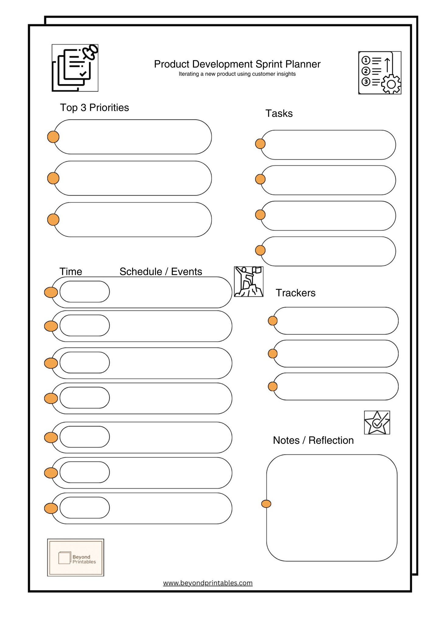 Product Development Sprint Planner (Set)
