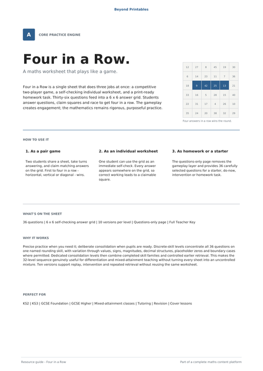 Rounding Four in a Row | Level 26: Rounding Expressions Involving π | 10 Games