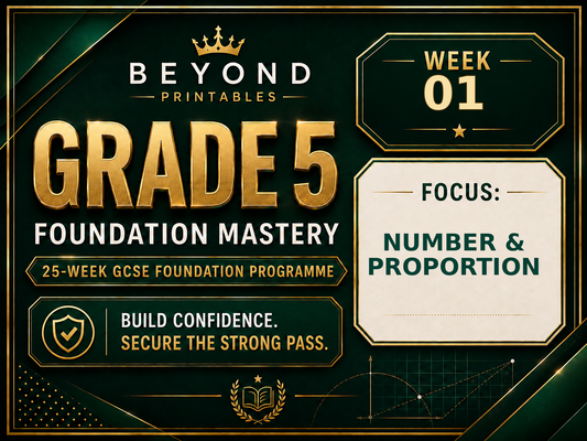 Grade 5 GCSE Foundation Mastery Retrieval - Week 01 | Questions, Answers and Support