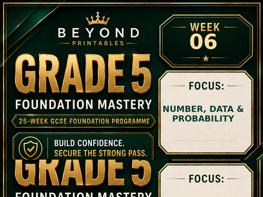 Grade 5 GCSE Foundation Mastery Retrieval - Week 06 | Questions, Answers and Support