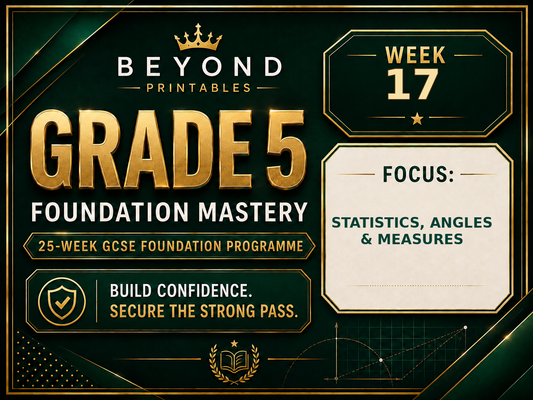 Grade 5 GCSE Foundation Mastery Retrieval - Week 17 | Questions, Answers and Support