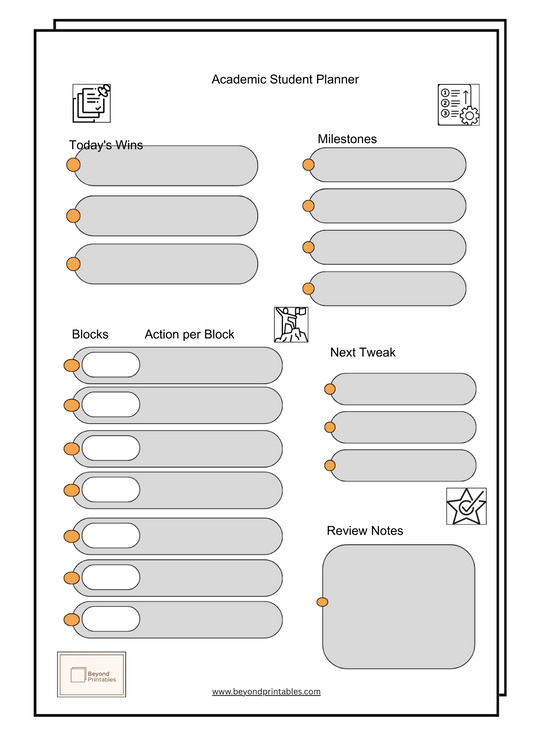 Academic Student Planner