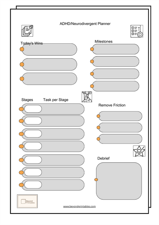 Adhd Neurodivergent Planner