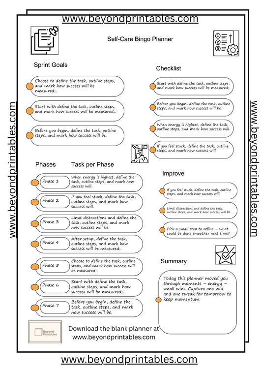 self-care-bingo-planner