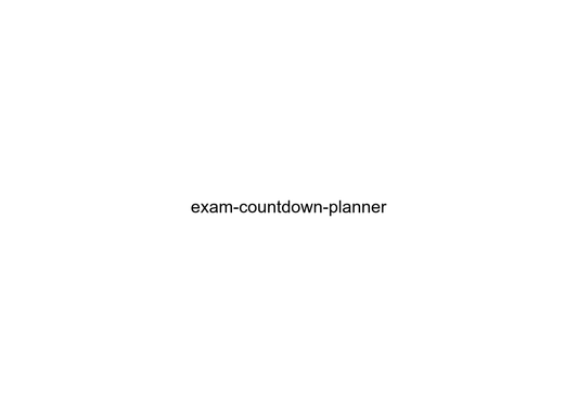 exam-countdown-planner