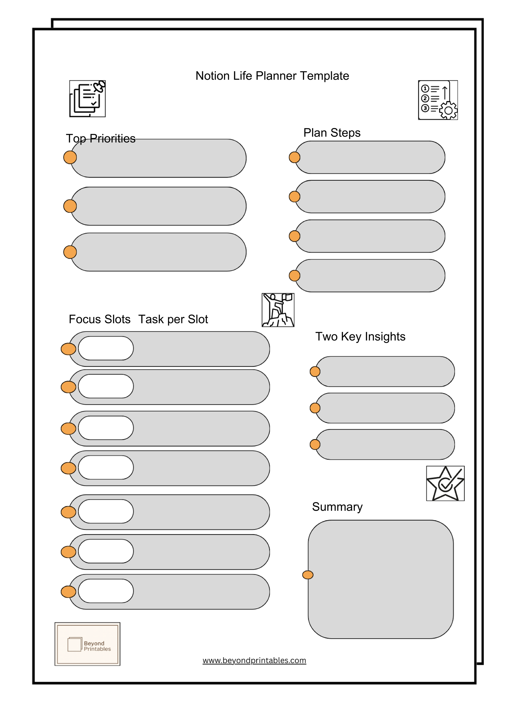 Notion Life Planner Template Beyond Printables