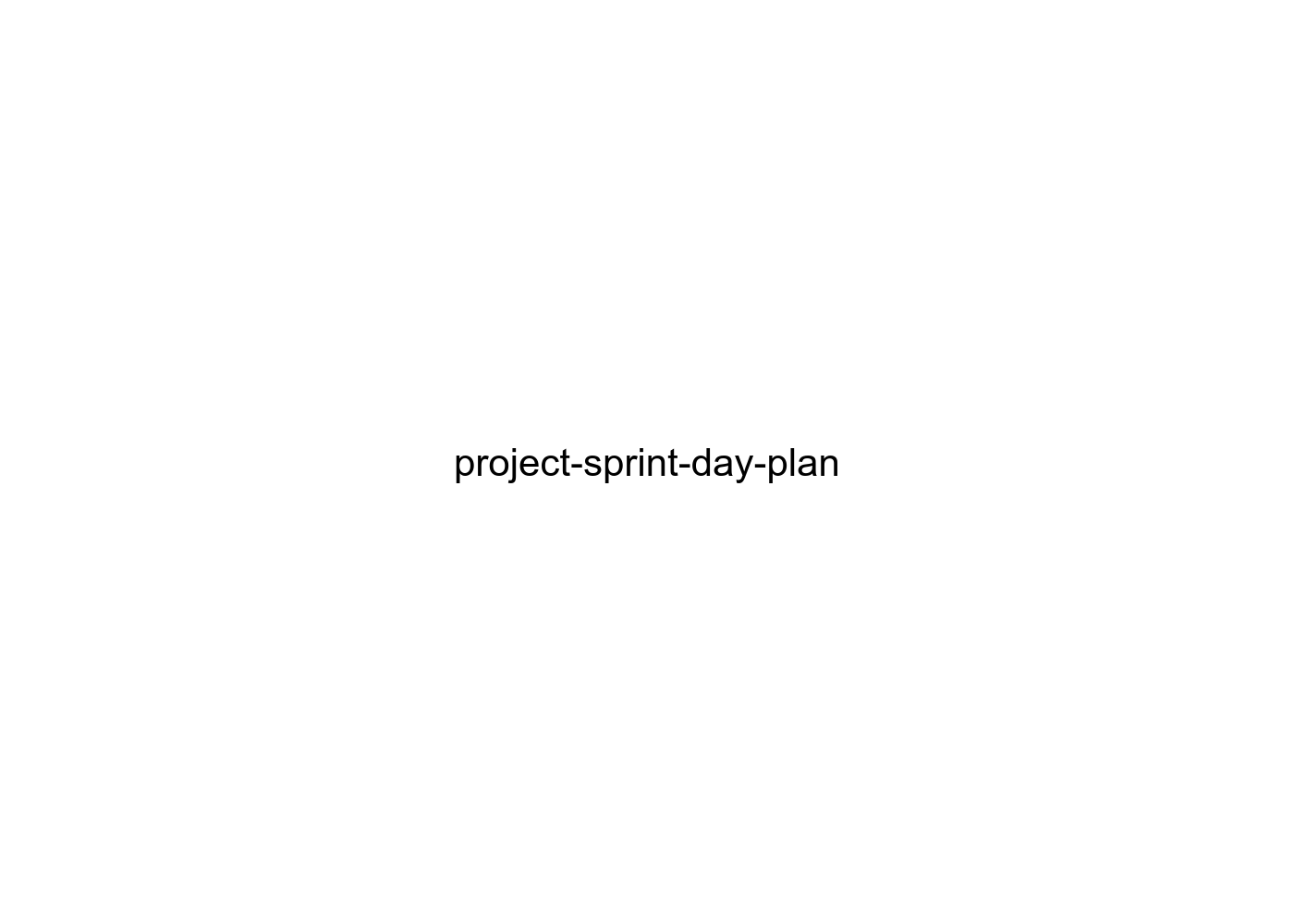 project-sprint-day-plan