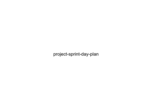 project-sprint-day-plan